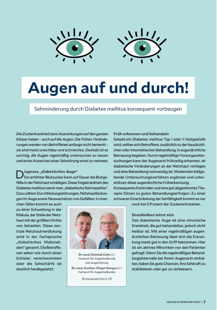 Auge und Diabetes